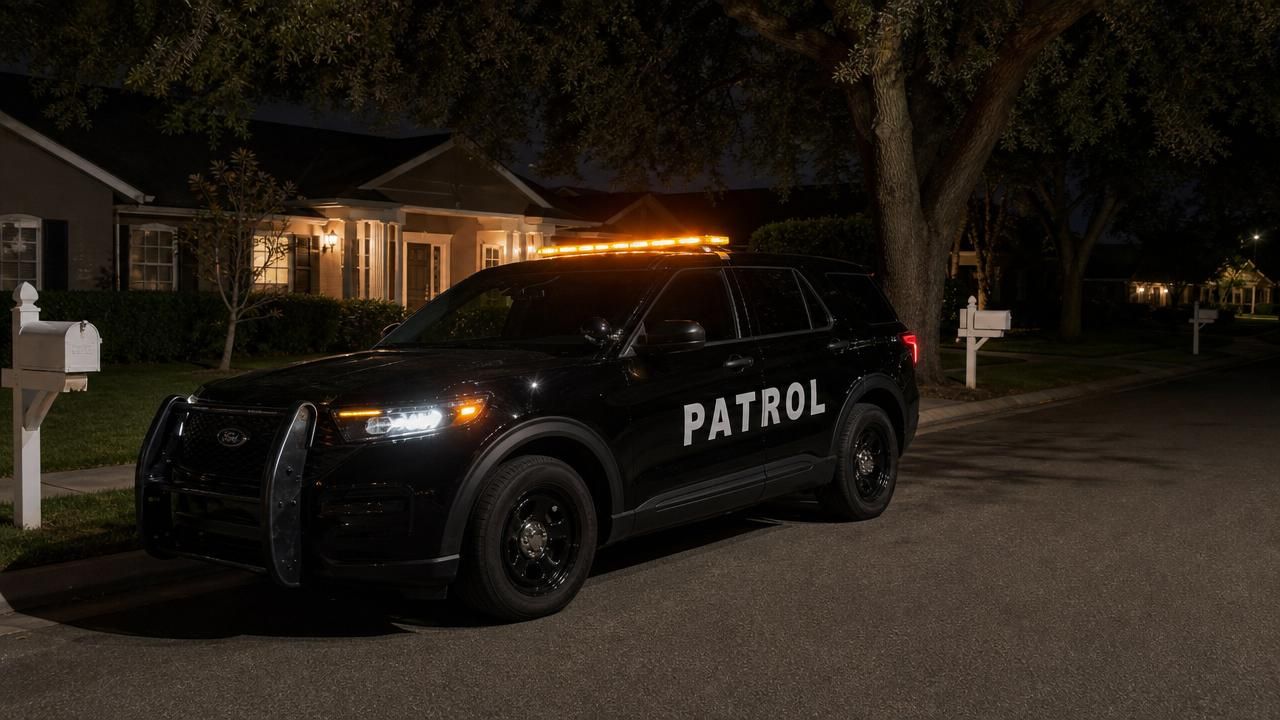 Community drive by patrol near me Carmichael — Stormhammer SUV on residential street, 95608