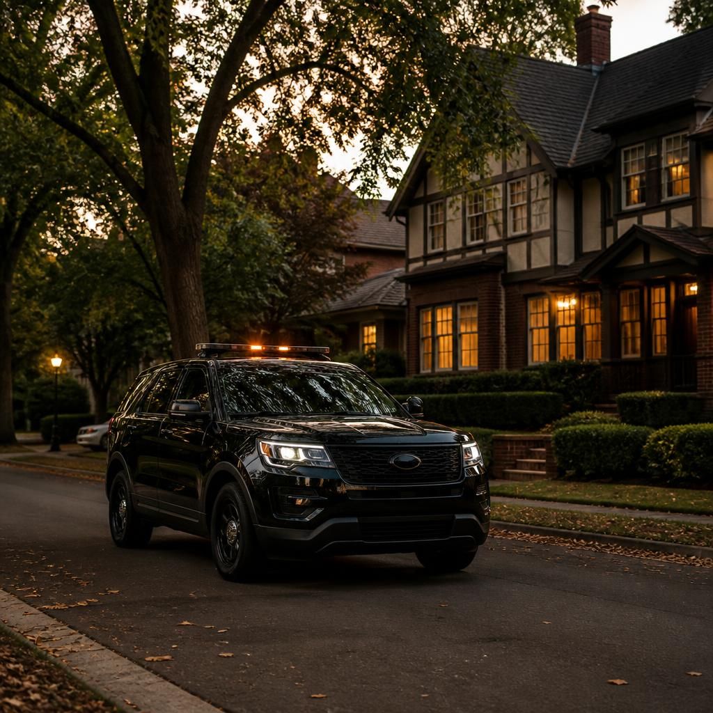 Neighborhood watch drive by patrol Fabulous Forties Sacramento — Stormhammer SUV on 40th Street, 95819
