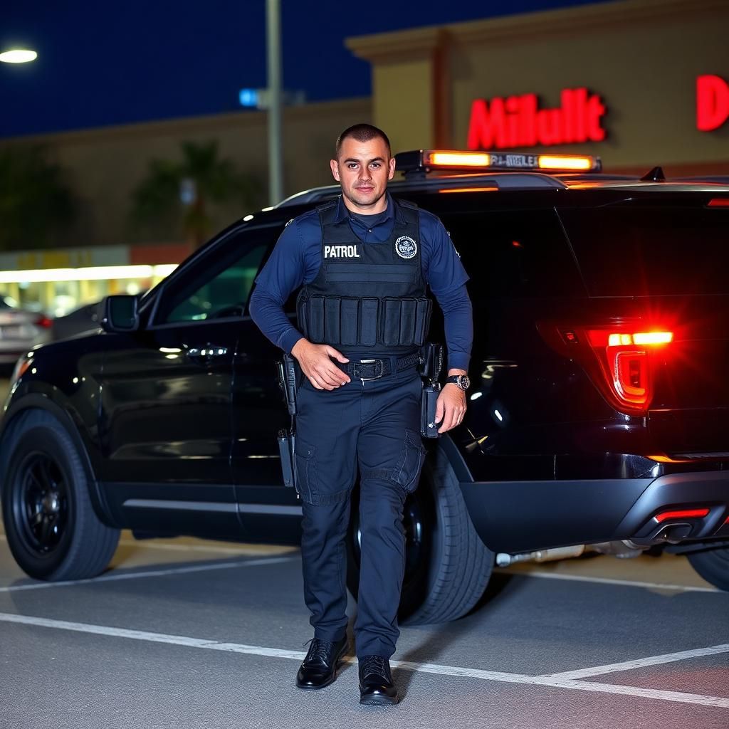 Retail security South Sacramento — Stormhammer officer lot sweep at Mack Road retail center, 95823