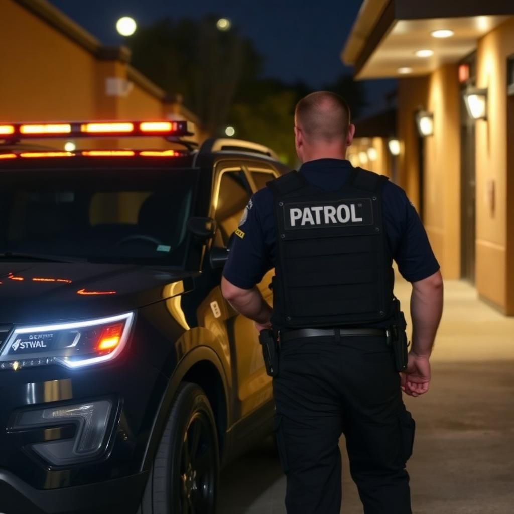 School security after hours Sacramento — Stormhammer officer campus door check, Riverside Boulevard, 95831
