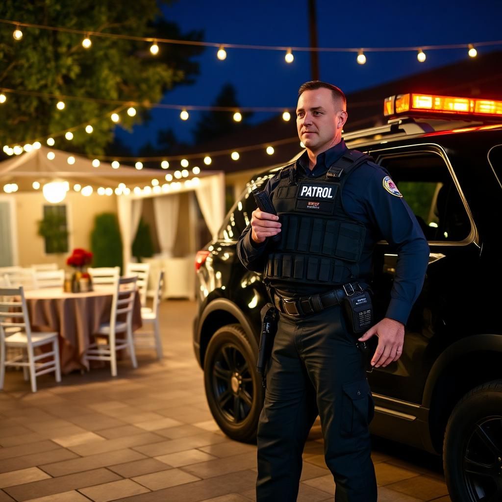 Wedding venue security Sacramento — Stormhammer officer gift-table standby, H Street, 95819
